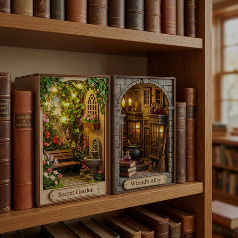 Book Nooks en Bois