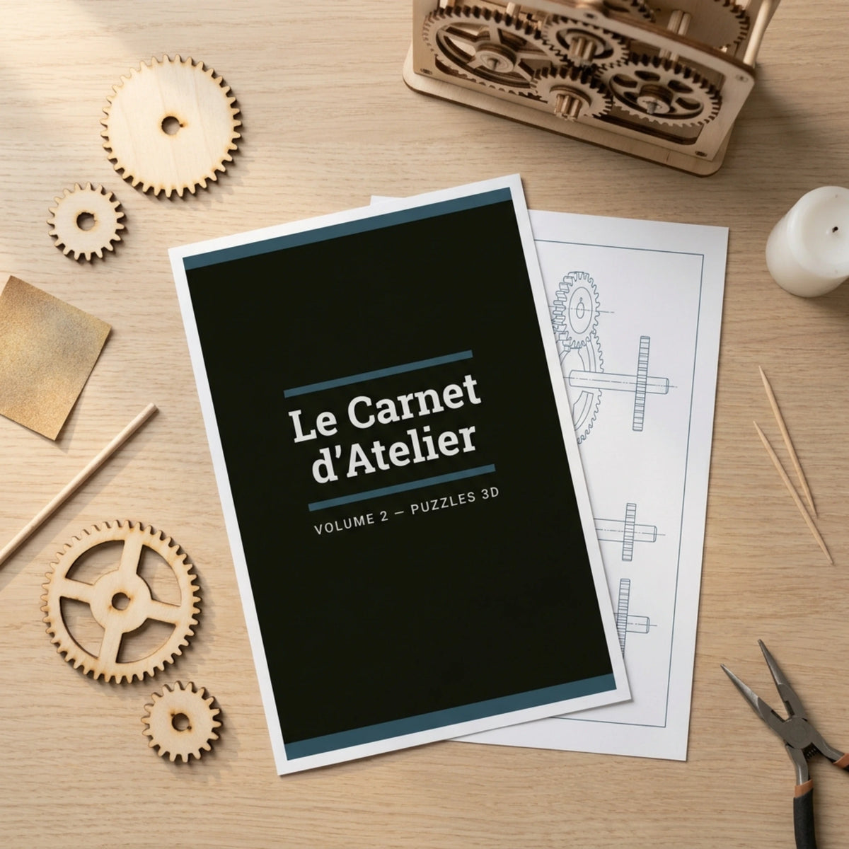 Le Carnet d'Atelier Nook-It Vol. 2 : guide de montage Puzzle 3D offert en PDF