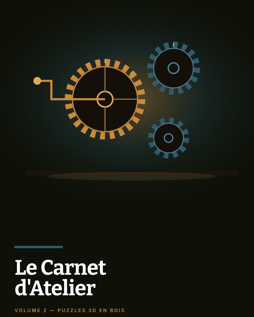 Couverture du Carnet d'Atelier Nook-It Vol. 2 : guide de montage Puzzle 3D en PDF