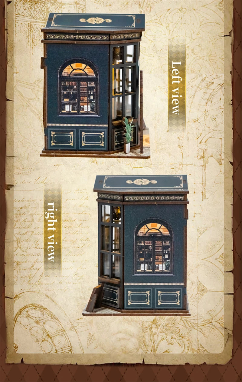 Book Nook La Coupole du Savoir – kit complet – book nook DIY bois maquette