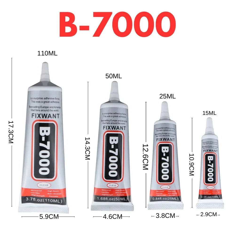 Tube de colle B-7000 avec embout applicateur fin pour maquette