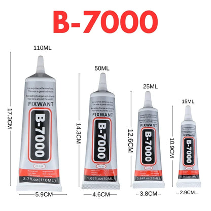 Tube de colle B-7000 avec embout applicateur fin pour maquette
