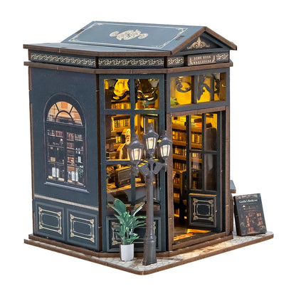Book Nook La Coupole du Savoir – intérieur rayonnages – book nook DIY bois miniature
