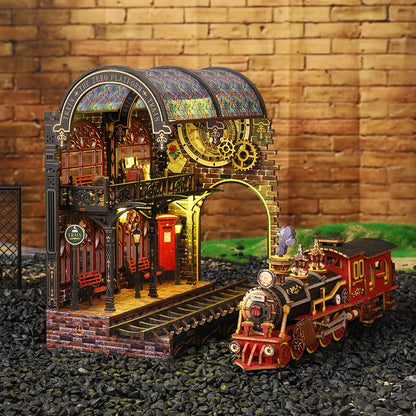 Book Nook - Train Mythique Londonien - Gare Anglaise