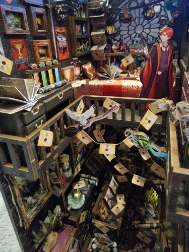 Détail du book nook Chambre des Sorciers monté, photo d'un avis client
