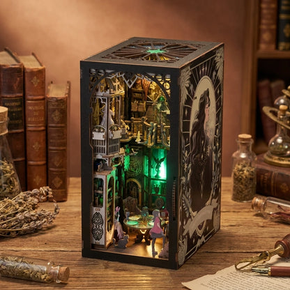Book Nook Cabinet Sibylle Tarot Bois DIY – vue plongeante – décoration Nook-It