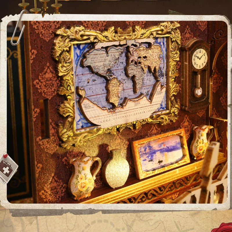 Carte maritime au mur