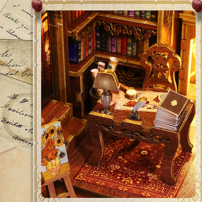 Book Nook Chambre du Savoir - Bibliothèque de Sagesse