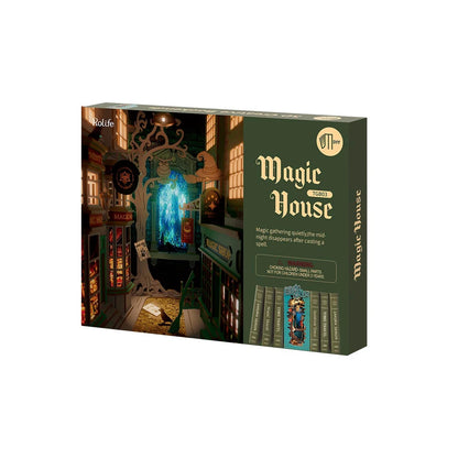 Boîte d'origine Rolife du book nook Magic House, ruelle de sorciers illustrée