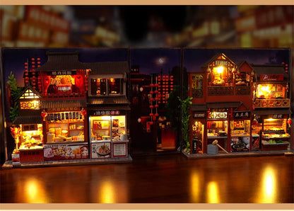 Book Nook Dépliable - Chinese Food Street Nocturne