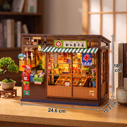 Book nook Nagomi Kashiya avec cotes : 24,6 x 15,3 x 18,7 cm
