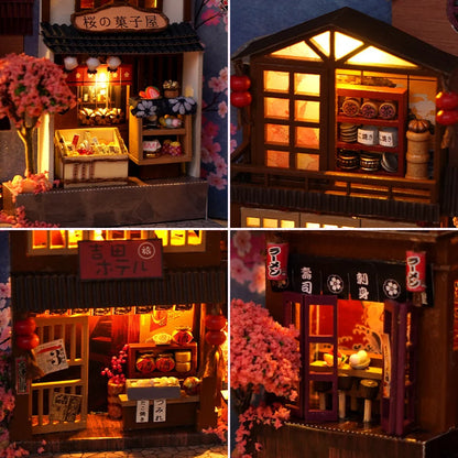 Book Nook Dépliable - Rue Japonaise Typique - DIY