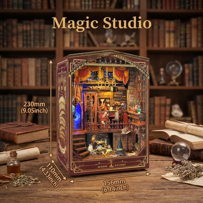 Book Nook du Studio de magie enchanté, avec dimensions, inspiré de Harry Potter, Nook-It décoration