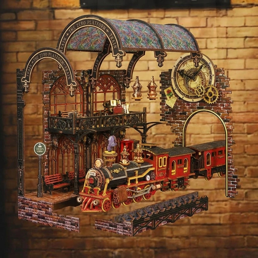 Book Nook - Train Mythique Londonien - Gare Anglaise