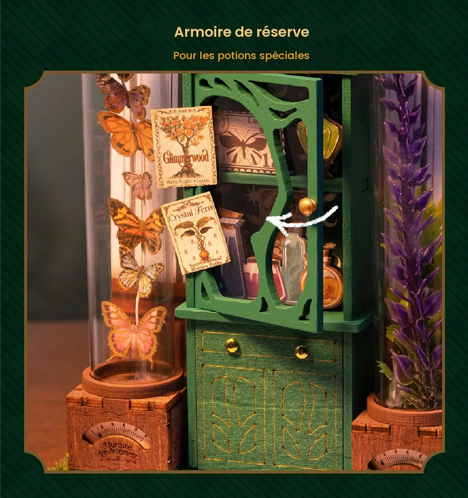 Armoire de réserve à potions de la maison miniature Potions Workshop