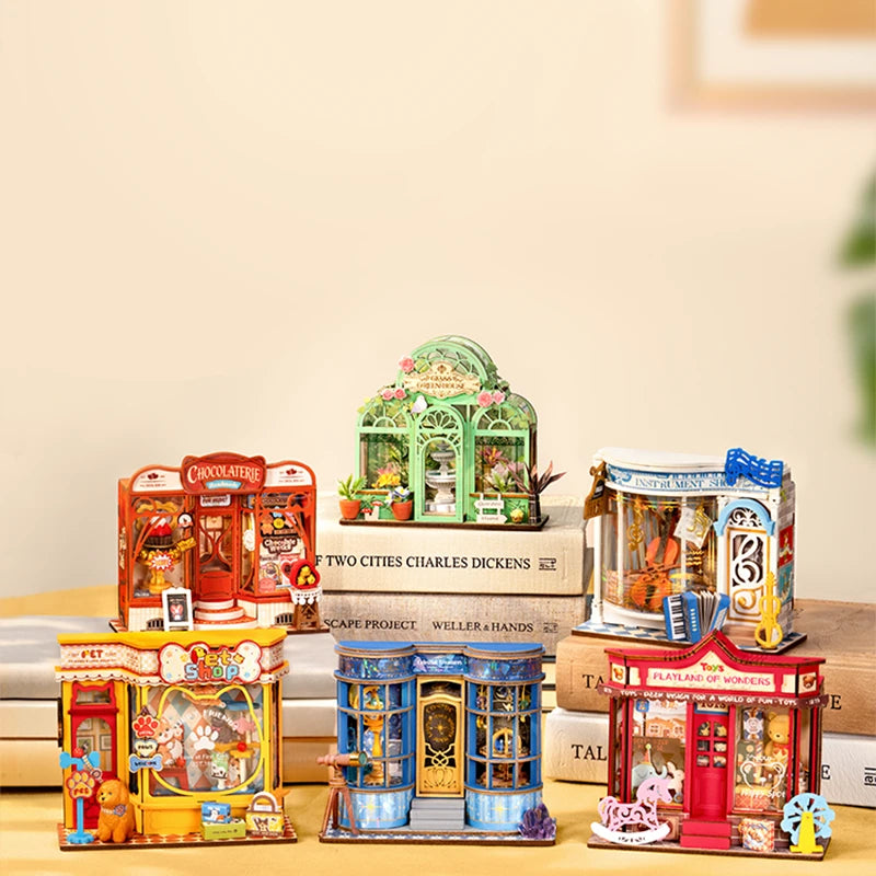 Six boutiques pour une petite rue