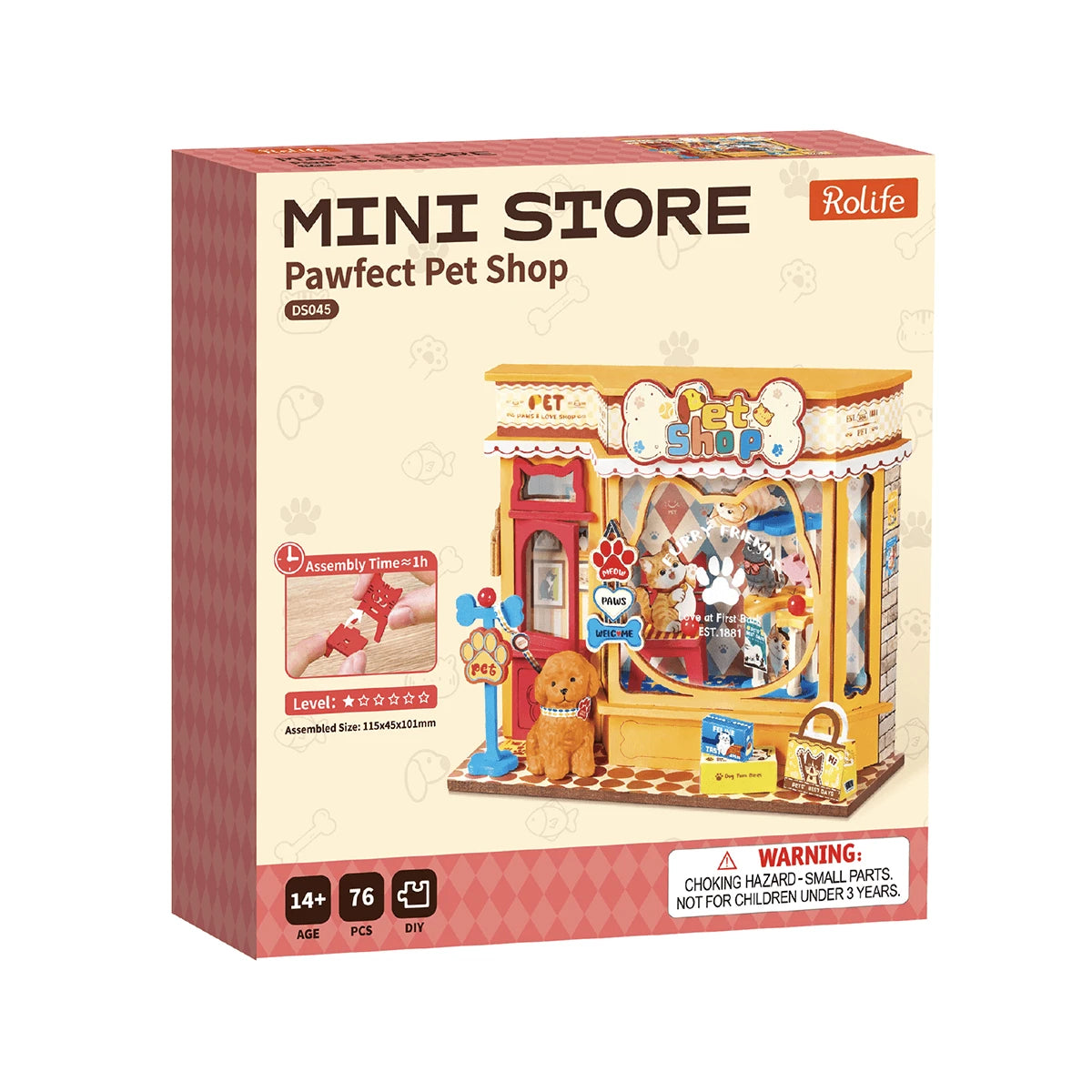 Boîte d'origine Rolife Mini Store de l'animalerie Pawfect Pet Shop