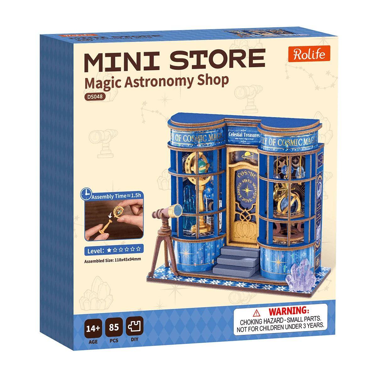 Boîte d'origine Rolife Mini Store de la boutique d'astronomie Magic Astronomy Shop