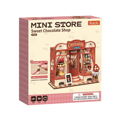 Boîte d'origine Rolife Mini Store de la chocolaterie Sweet Chocolate Shop