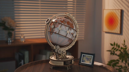 Vidéo de présentation du globe lumineux ROKR qui tourne et s'allume