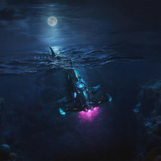 Vidéo de présentation du requin-marteau mécanique ROKR, queue animée et lumières