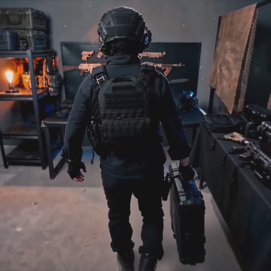 video M416 Carbine Puzzle 3D en Bois : démonstration du blaster à élastiques et des 3 modes de tir