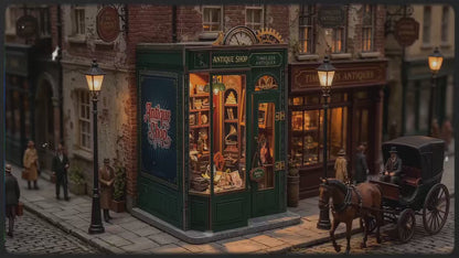 Vidéo de présentation du Book Nook La Boutique d'Antiquités Vintage en bois avec éclairage LED - Nook-It