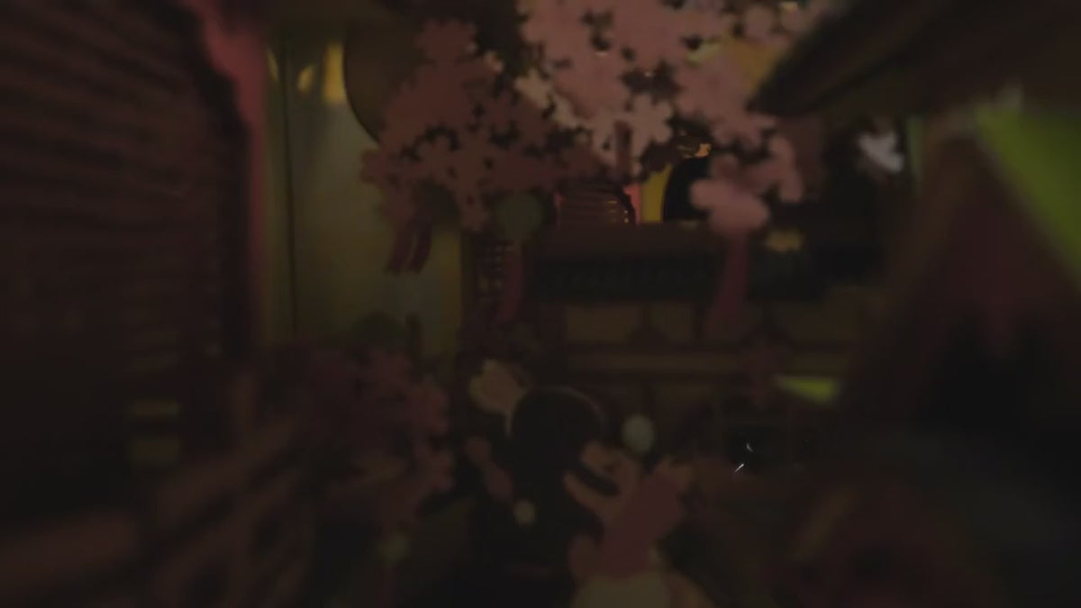 Vidéo de présentation officielle du Book Nook Falling Sakura, montage et éclairage LED