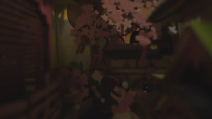 Vidéo de présentation officielle du Book Nook Falling Sakura, montage et éclairage LED