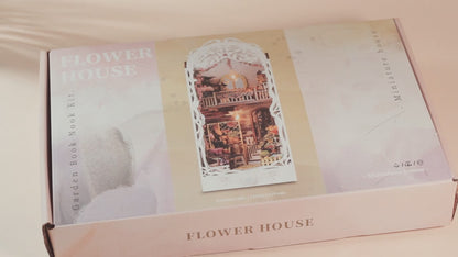 Vidéo de présentation du Book Nook Maison Fleurie Serre Florale en bois avec éclairage LED - Nook-It