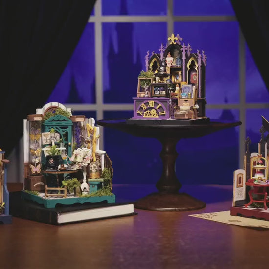 Vidéo de la maison miniature Rosa Salon Rolife, théière flottante et chat