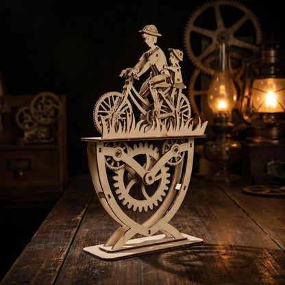 Automate cycliste ambiance de nuit avec éclairage de mise en valeur, décoration Nook-It