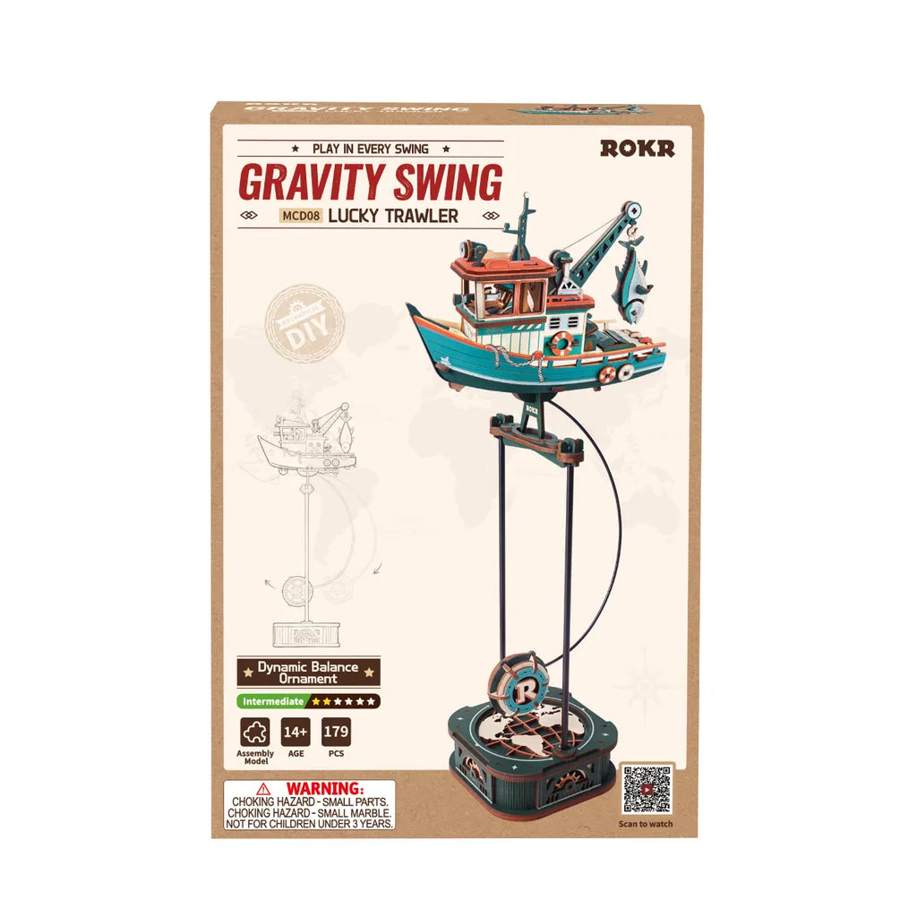 Boîte officielle ROKR Gravity Swing Lucky Trawler MCD08, 179 pièces, 14 ans et plus