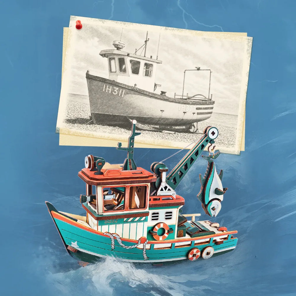Un vrai petit bateau de pêche