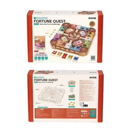 Boîte officielle ROKR du jeu Fortune Quest EGM01, recto et verso