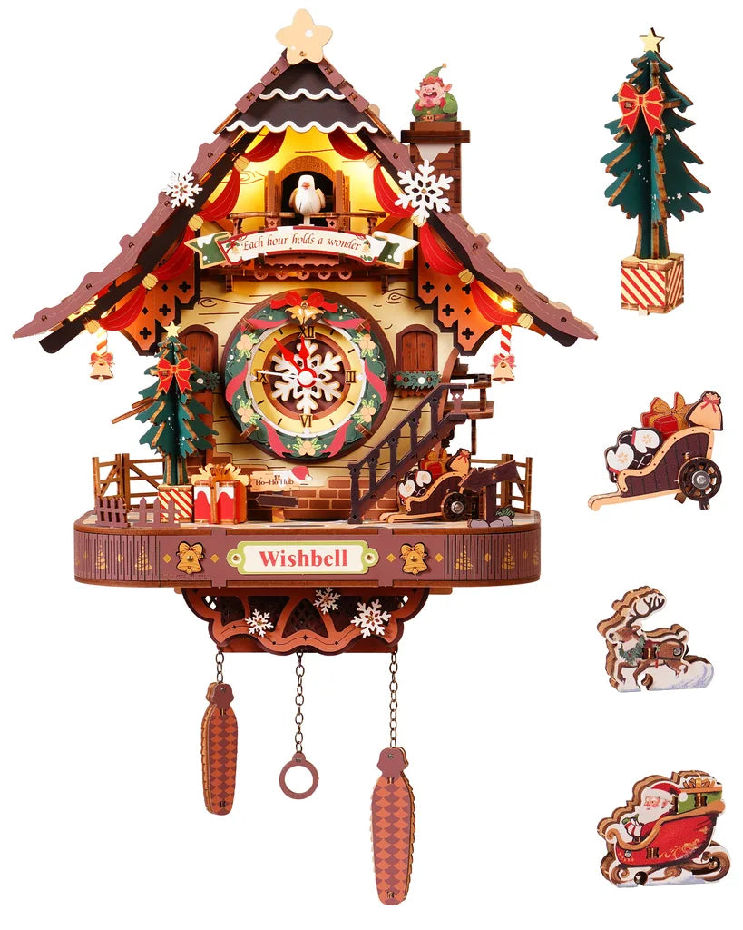 Une couronne de Noël en guise de cadran