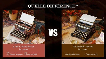 Différence entre la machine à écrire ROKR version magique et version classique