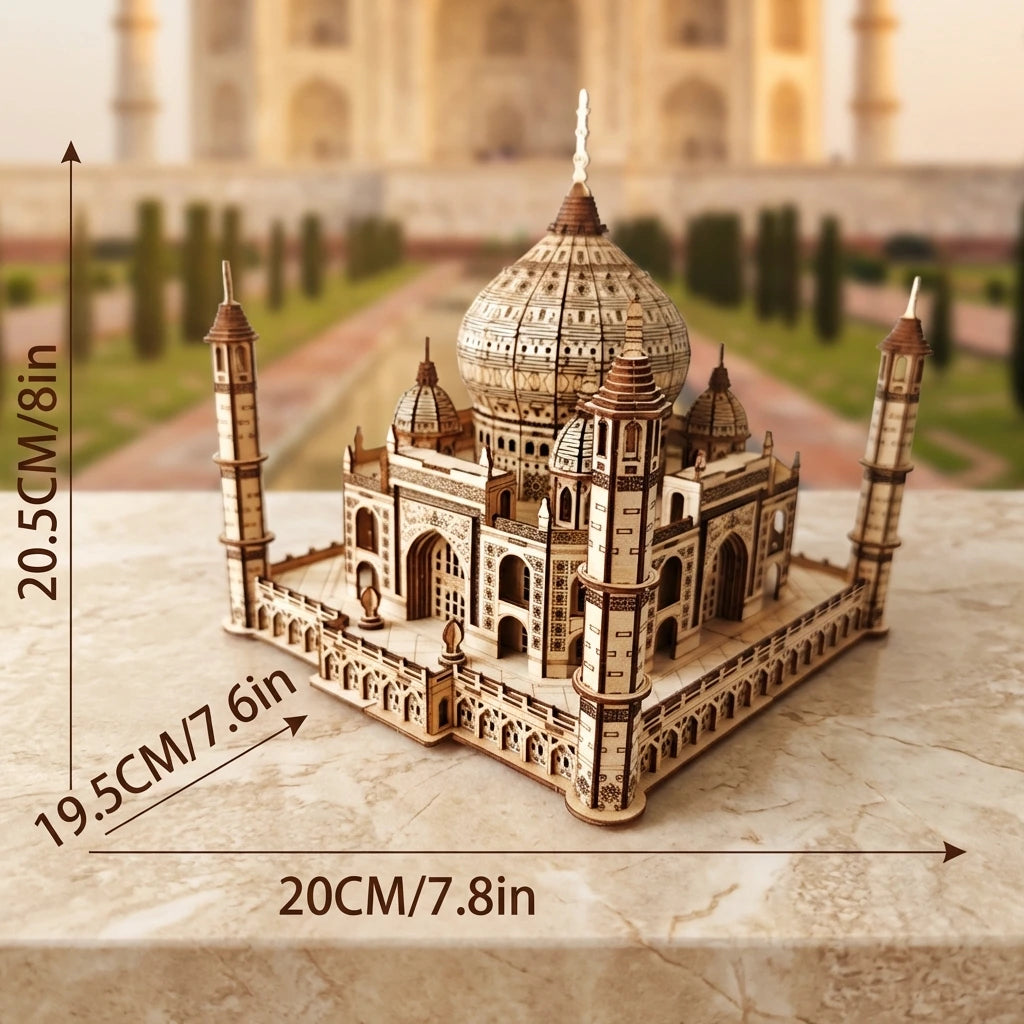 Le Taj Mahal Impérial - Puzzle 3D Bois Monument