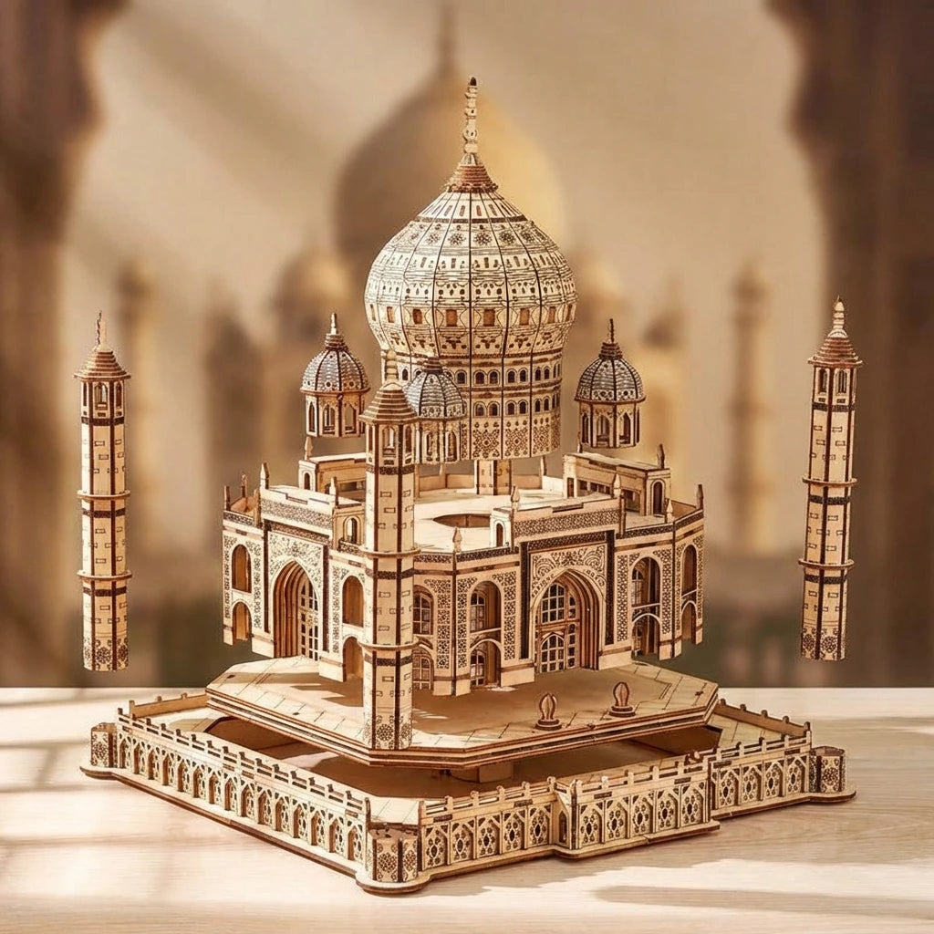 Le Taj Mahal Impérial - Puzzle 3D Bois Monument