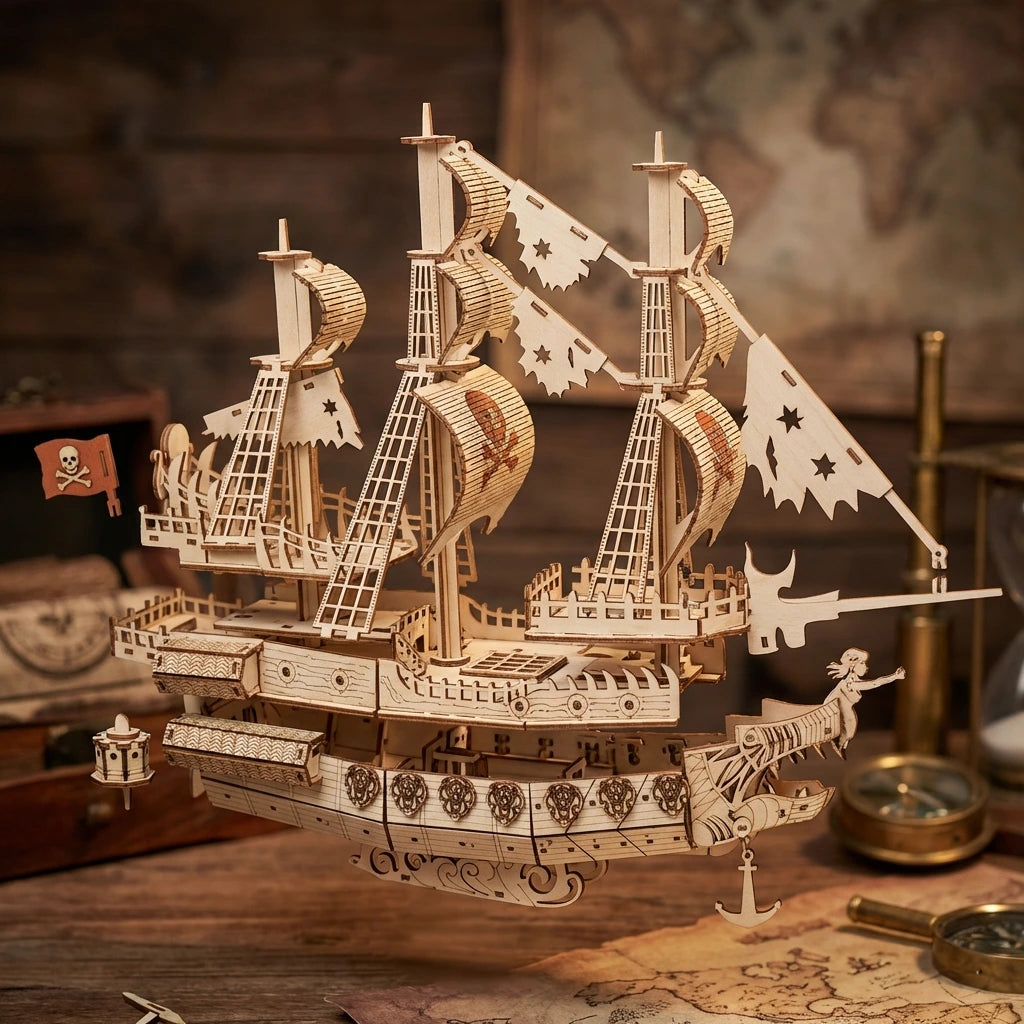 Le Galion explorateur, vue éclatée, décoration Nook-It
