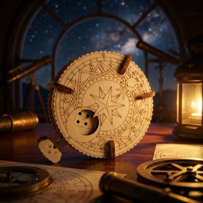 L'Oracle des Dés - Lanceur Puzzle 3D Bois & Astrologie