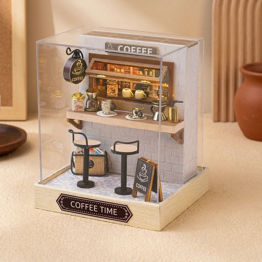 Scène Miniature – Coffee Time – DIY - Face - Maison Miniature